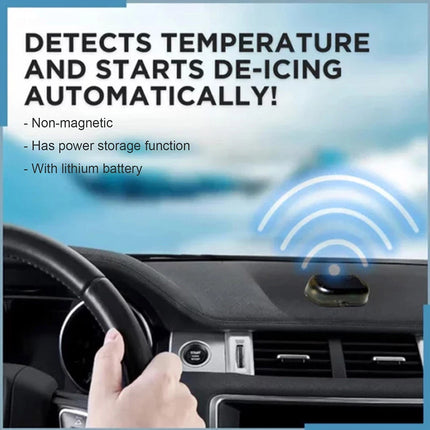 2PC Car Electromagnetic Interference Device, Antifreeze Accessory, Portable Snow Remover Tool