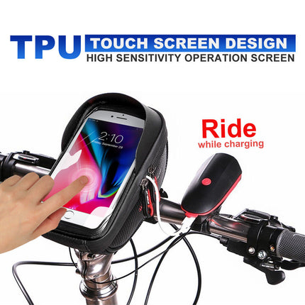 Bike Bicycle Motorcycle Handlebar Mount Holder Waterproof Case for Mobile Phone