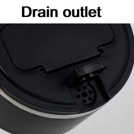 1200ml Large Capacity Instant Noodle Bowl – Black Microwaveable Ramen Cooker