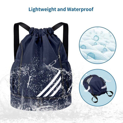 Basketball Backpack Drawstring Sports Bag Men Women Yoga Fitness Gym Bag