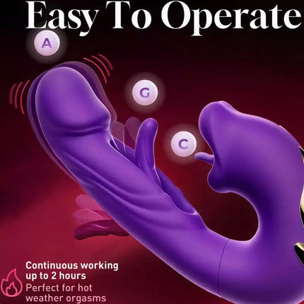 Flapping Tapping Vibrator Dildo G Spot Vibrator Clit Sucking Sex Toys for Women
