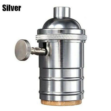 E27 Vintage Retro Edison Screw Bulb Socket Lamp Holder Light Base With Switch