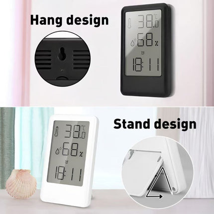 Multifunctional Digital Alarm Clock with Indoor Thermometer and Hygrometer