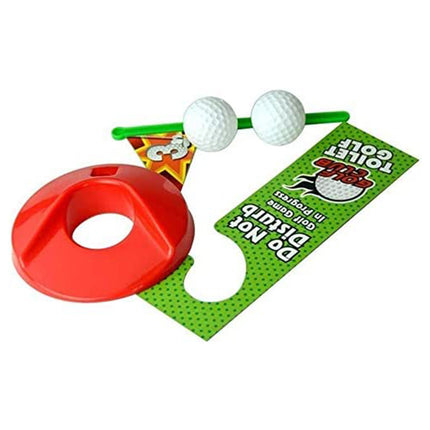 Classic Toilet Golf Game Novelty Mini Potty Putting Bathroom Golfing Toy Set