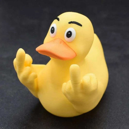 Sassy Middle Finger Rubber Duck: Distinctive Prank Figurine – A Witty Gag Gift That’ll Make Anyone Chuckle