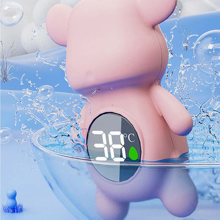 Infant Bath Tub Water Temperature Tester Cute Animal Shape LCD Thermometer Toy