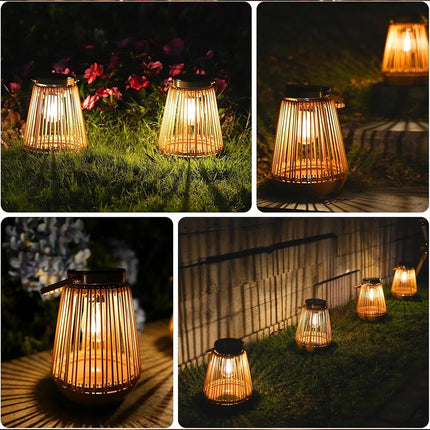 1x Solar Hanging Lantern, Waterproof Outdoor Garden Ornament Gift