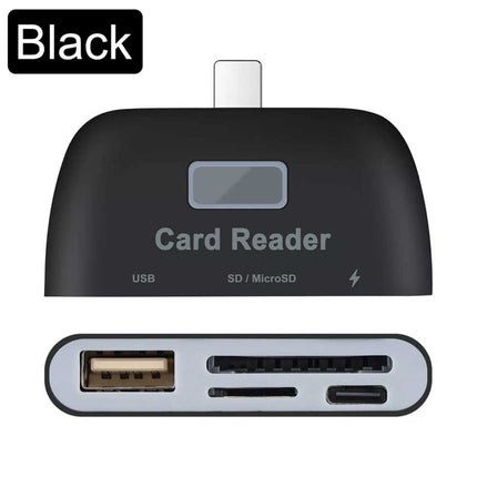 4-in-1 USB SD TF Card Memory Card Reader OTG Adapter For iPhone 14 13 12 11 iPad