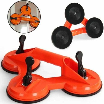 75kg Triple Suction Cup Glass Tile Lifter, Multi Purpose Vacuum Sucker Puller Tool