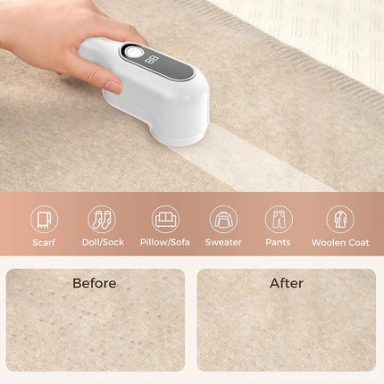 Electric Clothes Lint Remover Fabric Shaver to Remove Bobbles & Fluff Easy-to-Use Debobbler