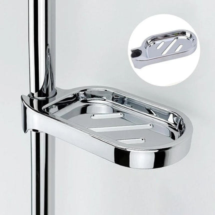 24mm Clip-on Soap Dish Tray Holder Shower Slide Soap Plates Smooth Bathroom Bar Drop