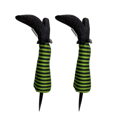 1‑Piece Halloween Witch Leg Prosthetic Ornament, Outdoor Yard Party Decor Prop