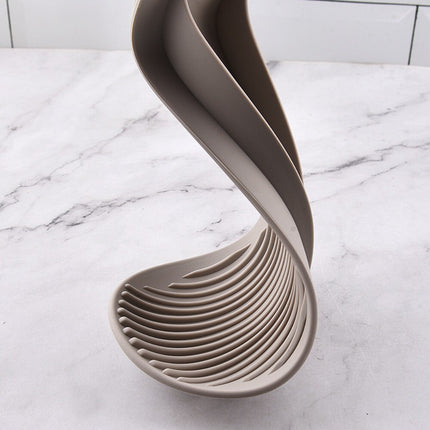 1pcs Random Silicone Spoon Holder Heat Resistant Kitchen Spoon Rest Utensil Holder