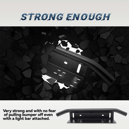 Car License Plate Frame Mount Bracket Bull Bar/Bumper Fit with LED Light