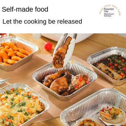 30PCS 8"/9" Oil-Proof Aluminum Foil Air Fryer Trays - Disposable Baking & Roasting Pans for Oven, Air Fryer, BBQ, Food Prep & Leftovers Storage