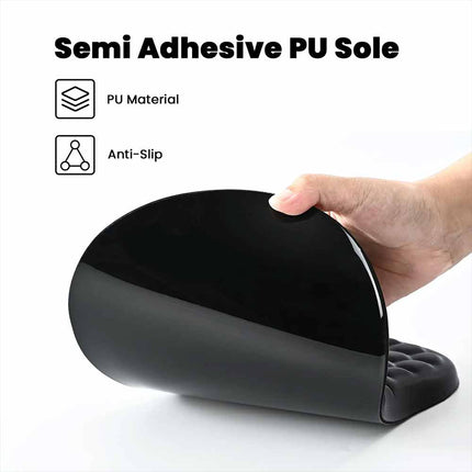 Ergonomic Memory Foam Gaming Mouse Pad with Honeycomb Massage Wrist Rest, Non-Slip PU Base Mouse Mat Multi Colors Optional