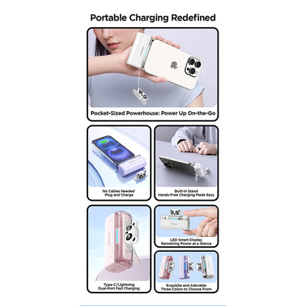 Pisen Power Tiny 22.5W Mini 5000mAh Cable-Free Power Bank – CCC Certified