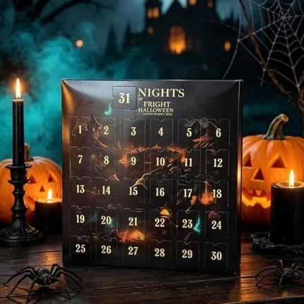 Halloween Countdown Advent Calendar, 31 Days Fright Themed Surprise Gift Box