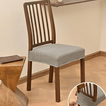 Jacquard Stretch Dining Chair Slipcovers, Removable & Washable Seat Covers