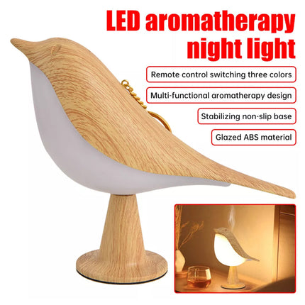 2 in 1 Bird Diffuser Lamp Cordless USB LED Table Touch Sensor Bedside Desk Light