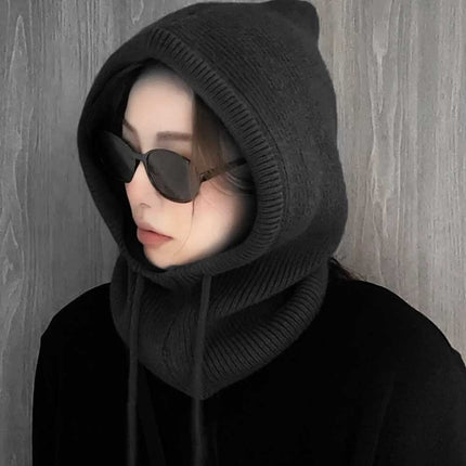 Women's Thermal Knitted Balaclava Winter Ski Face Neck Warmer Hood Snood