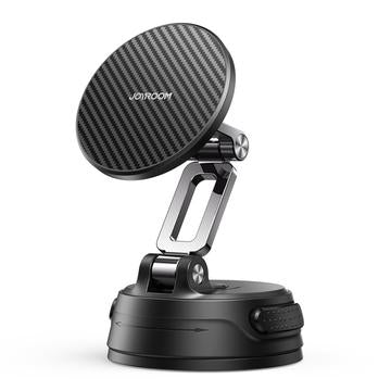 Magnetic Car Phone Mount Foldable Dashboard Holder with Suction Cup Base