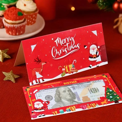 24X Mixed Christmas Money Wallet Window Envelope Cash Holder Gift Card Voucher