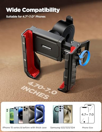 JOYROOM Bike Handlebar Phone Mount Holder for iPhone Samsung 4.7-7"