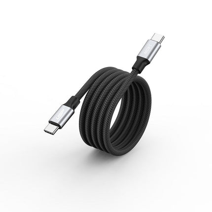 140W Magnetic USB-C to USB-C Cable 1M Fast Charging HyperLink Black Cord
