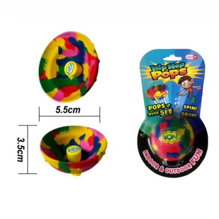 Hip Hop Pop Bounce Bowls, Novelty Rubber Popping Toys, Fun Stocking Fillers