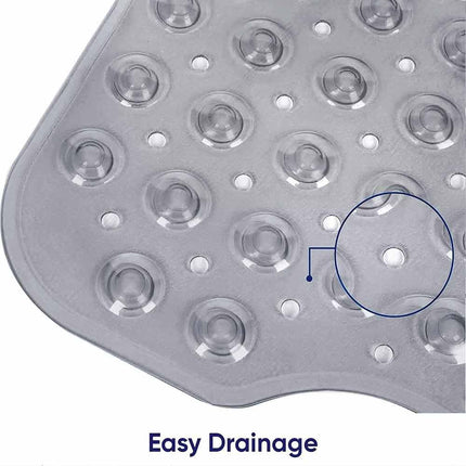 Extra Large Non Slip Rubber Shower Mat, Strong Suction Cup Anti-Mold Bathroom Bathtub Floor Mat