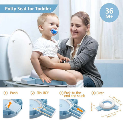 Portable Foldable Travel Potty, Reusable Potty for Outdoor Camping & Travel