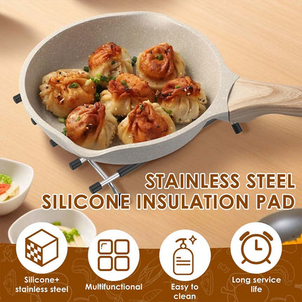 Stainless Steel Kitchen Trivet - Heat-Resistant Worktop Saver for Hot Pots & Pans