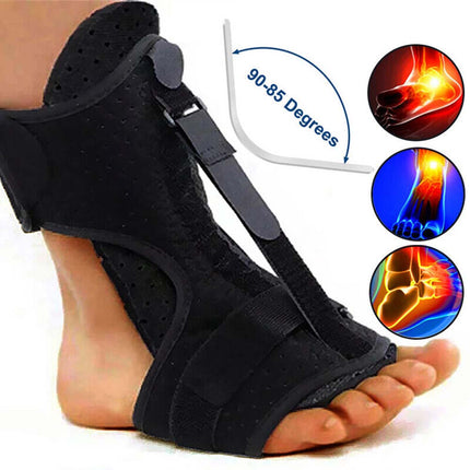 1X Foot Drop Support Ankle Brace Plantar Fasciitis Correction Orthosis Ankle