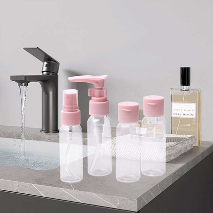 7 PCs Travel Cosmetic Dispenser Spray Bottle Cosmetic Kit For Tour Refillable
