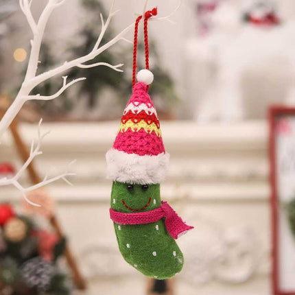 3Pcs Christmas Cartoon Banana Hanging Pendant Xmas Decoration for Home Ornaments