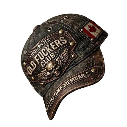 Vintage Distressed Baseball Cap, Adjustable Funny Hat with 3D Embroidery Print