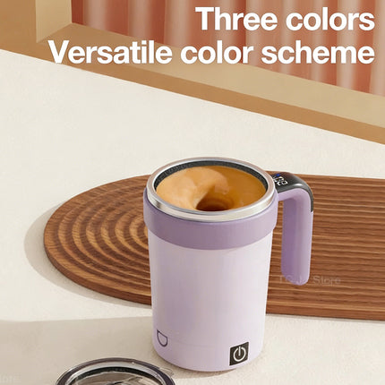 Automatic Magnetic Stirring Cup Rechargeable Stainless Steel Self Mixing Coffee Mug