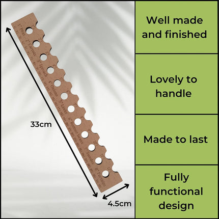 Planting Ruler Garden Line Wooden Sowing Tool Plant Seed Spacer for Vegetables