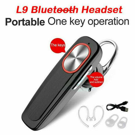 Wireless Bluetooth Headset Mobile Phone Hands Free Earpiece for Samsung iPhone