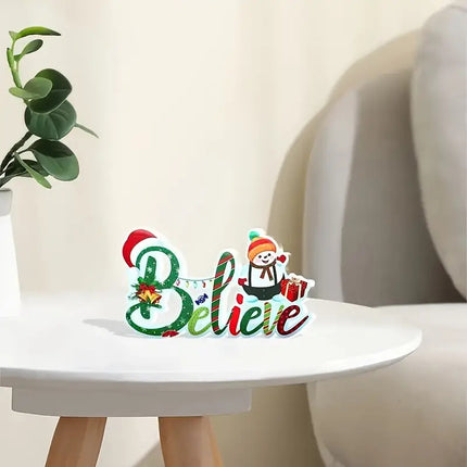 Christmas Ornament Heart Shaped Acrylic Gift Ornaments Furniture for display