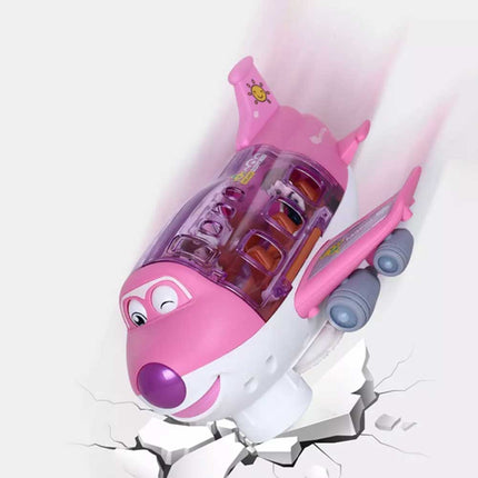 360 Rotating Electric Toy Plane Airplane with Sound Light Gift for Boys Xmas Gift