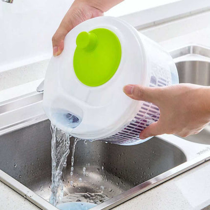 Salad Spinner, Vegetable Lettuce Washer & Dryer with Serving Bowl Container