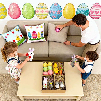 Easter Decorations Set Carrot Egg Bunny Chick Plastic Felt Party Supplies