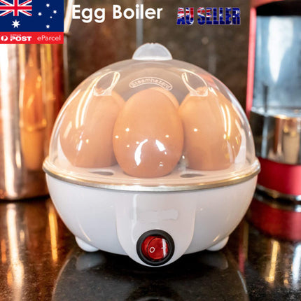 Electric Soft Hard Egg Boiler Bowl  Poacher Steamer Noise Free Cooker AU Plug