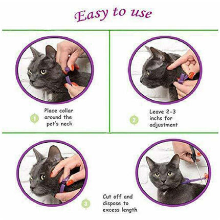 3X Calming Collar 38CM for Cat Natural Lavender Pheromone Cat Calming Collars US