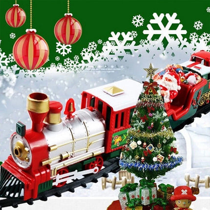 Christmas Tree Train Set - Musical Track with Lights & Santa Decor