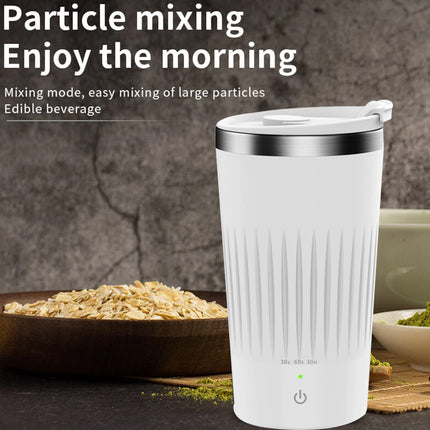 400ml Self-Stirring Electric Mug: Auto-Mixing for Coffee, Milk Tea, Beer & More