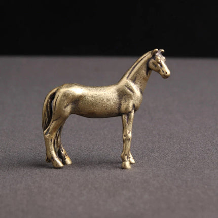 Mini Horse Statue – Year of Horse Figurine for Home Desktop Decor & Tea Pet
