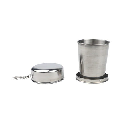 Folding 304 Stainless Steel Telescopic Drinking Cup for Camping Hiking